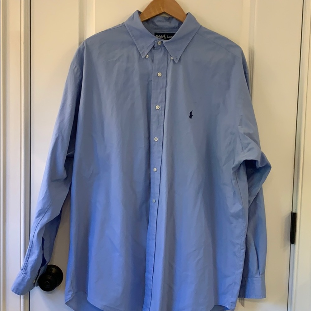 Polo Ralph Lauren light blue button down shirt